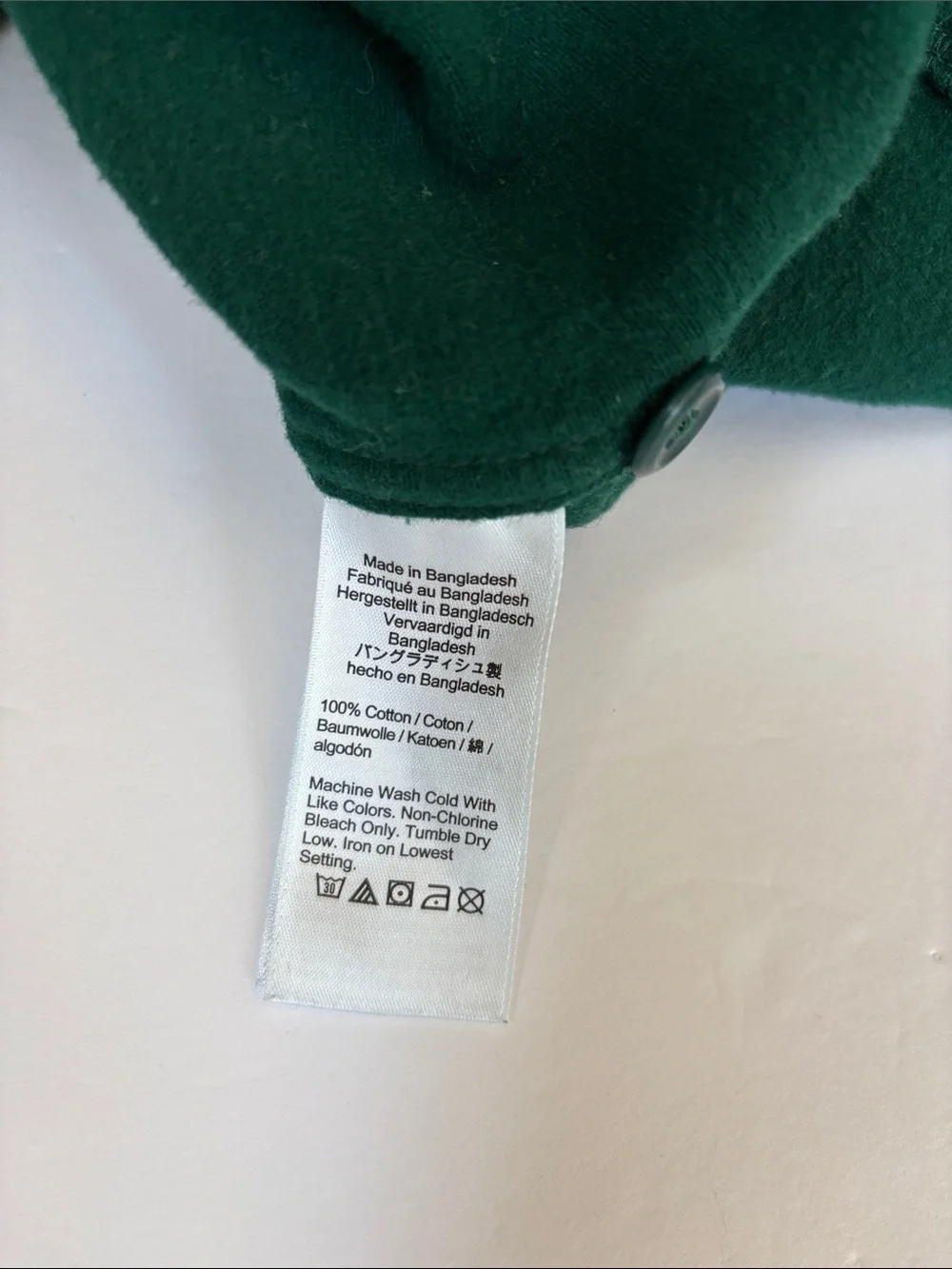 J Crew Heavyweight Chamois Flannel Work Green Button Shirt Soft Cotton Men Large